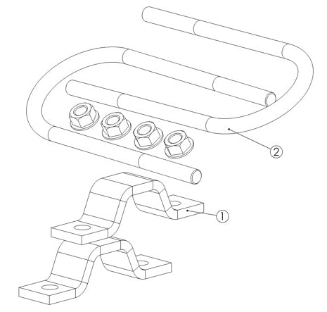 Saddle/Pipe Clamps (6) - Basketball Products International