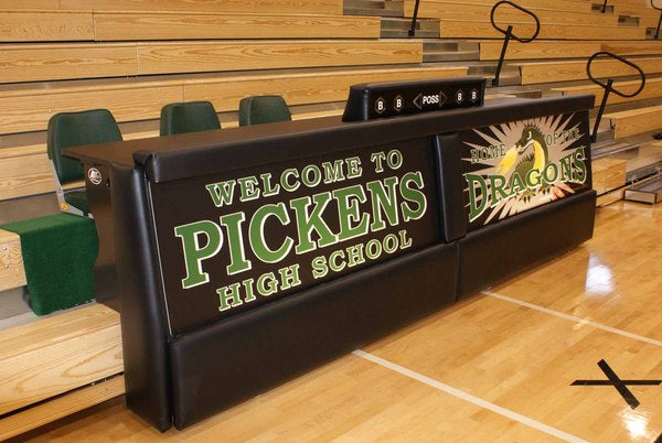 Bleacher Table w/Double Panel